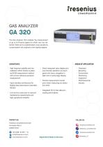 Gas Analyzer GA320 Data Sheet