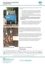 cement mortar lining winch type RW 3ZM - 2