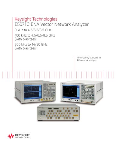 Keysight E5071C Vector Network Analyzer Rentals