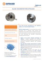 INLINE VISCOMETER FOR EXTRUSION