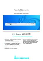 GPS Receiver R&S GPS129 - Technical information-1