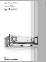 R&S®CMW-CU Control Unit Specifications-1