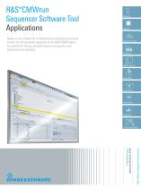 R&S®CMWrun Sequencer Software Tool - 1