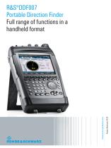 R&S®DDF007 Portable Direction Finder - 1