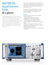 R&S®DDF255 Digital Direction Finder - Product Brochure - 2