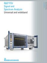 R&S®FSV Signal and Spectrum Analyzer - 1