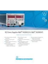 R&S®NGSM32/10, NGSM 60/5 Programmable DC Power Supply with arbitrary function - 1