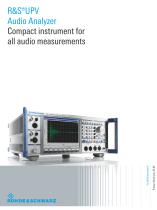 R&S®UPV Audio Analyzer-1