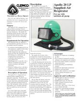 Apollo 20 LP Supplied-Air Respirator (Rev. G) - 1