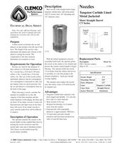 Metal Jacketed Tungsten Carbide Lined Ct Series Rev C Clemco Industries Pdf Catalogs