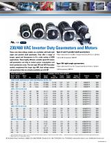 230/460 VAC Inverter Duty Gearmotors and Motors - 1