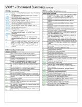 VXM Full Command Summary - 2