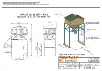 HOLTEN mobile grit storage silo - M1 3,5m³ with dredger roof - 1