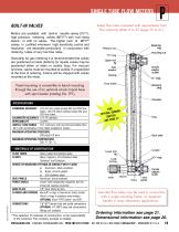 SINGLE TUBE FLOW METERS - 2