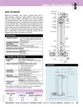 SINGLE TUBE FLOW METERS S style-2