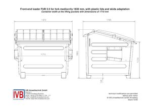 FUB 3,5 1710 plastic lid skids - 2