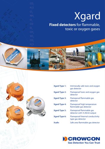 Xgard IR Xgard IR Infrared gas detector for flammable gases and carbon dioxide.