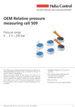 Pressure measuring cell 509 0 ... 2.5 - 250 bar - 1