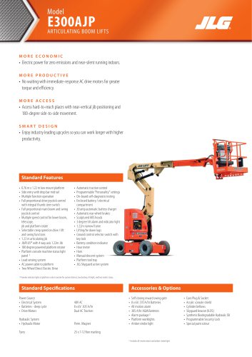 Model E300AJ PARTICULATING BOOM LIFTS