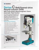 Series C Belt/Geared Drive with Push-Button Electromagnetic Clutch Automatic Feed Control - 1