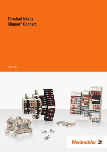 Terminal blocks &ndash; Klippon&reg; Connect