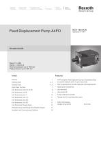 Fixed Displacement Pump A4FO, for open circuits - 1