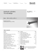 Hydraulic cylinders Tie rod design - Series CDT3…Z; CGT3…Z; CST3…Z-1