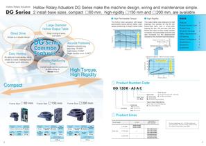 Hollow Rotatary Actuators - DG Series - 2