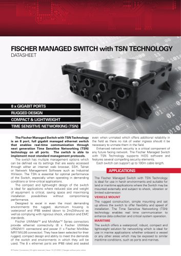 Fischer Managed Switch with TSN technology