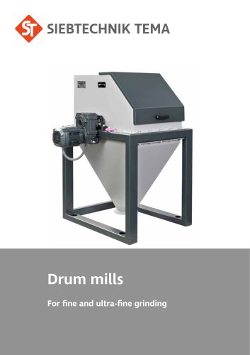 Drum mills - For fine and ultra-fine grinding