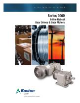Series 2000 Inline Helical Gear Drives & Gear Motors-1