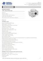 Electrical actuators "AM" rotary modular type