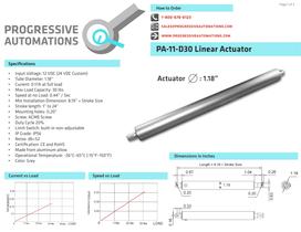 PA-11-D30 Mini Tube Linear Actuator