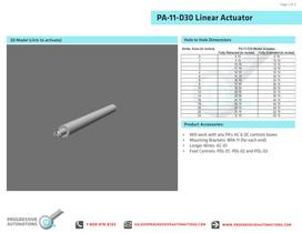 PA-11-D30 Mini Tube Linear Actuator - 2