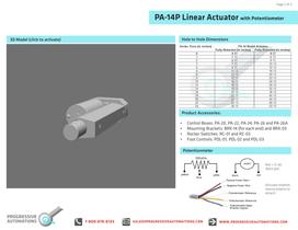 PA-14P Linear Actuator with Potentiometer - 2