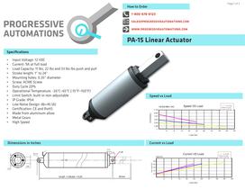 PA-15 tubular High-Speed Linear Actuator - 1