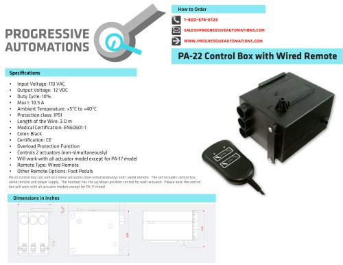 PA-22 Control Boxes and Remote