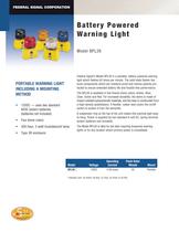 BPL26 Battery Powered Warning Light - 1