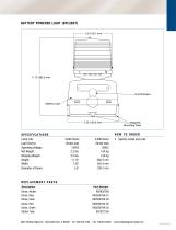 BPL26ST Battery Powered Strobe Warning Light - 2