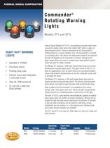 Commander® Rotating Warning Lights 371 and 371L - 1