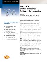 MSLBRCKT, MSLED, MSP, MSS, MSTB MicroStat® Status Indicator Optional Accessories - 1