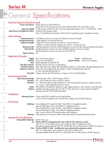 SmartSwitch Catalog Datasheet by NKK Switches