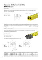 Conductor Rail System for Shuttles Multi Line Program 0835 - 8