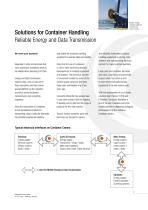 Energy & Data  Transmission Systems for  Container Handling Equipment - 3