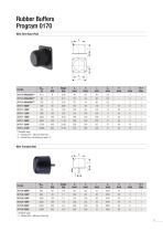 Rubber Buffers / Cellular Buffers Program 0170 / 0180 - 11