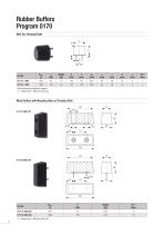 Rubber Buffers / Cellular Buffers Program 0170 / 0180 - 12