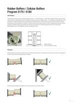 Rubber Buffers / Cellular Buffers Program 0170 / 0180 - 5