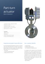 Hydraulic Part-turn actuator for fittings, flaps and ball valves - 6