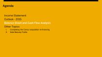 Debt investor Call First Quarter-13