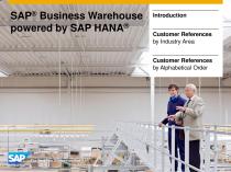 SAP® Business Warehouse powered by SAP HANA® - 1